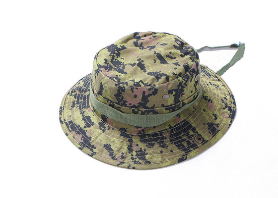 الصين الرقمية التكتيكية الخضراء الجيش كاب ، Ripstop متعددة حدبة Boonie قبعة قابل للتعديل سلسلة مصنع