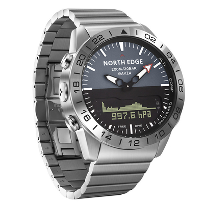 1.8In Waterproof Smart Electronic Watch 220mAh For Altitude Barometric Compass Temperature