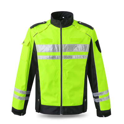 Motorcycle Riding Safety Reflective Raincoat Oxford Waterproof Fabric
