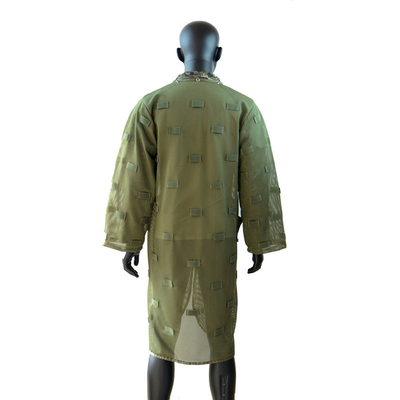 Breathable Nylon Mesh Tactical Ghillie Suit Army Green Camouflage Suit