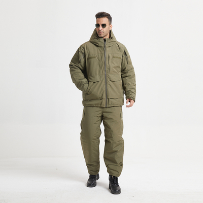 Thermal Insulated Garment Green CP FG Hand Wash Zipper Long Sleeve For Winter Outdoors