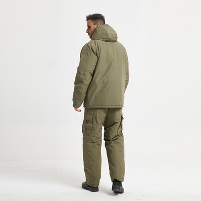 Thermal Insulated Garment Green CP FG Hand Wash Zipper Long Sleeve For Winter Outdoors